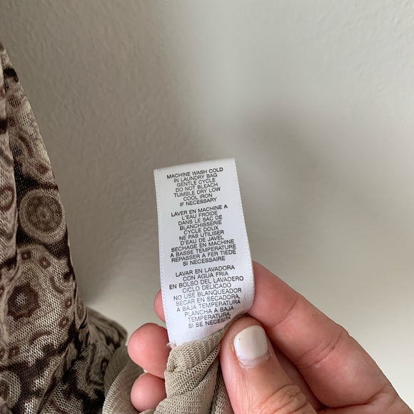 Michael Kors Brown Nylon Tank Top Size Small - Picture 6 of 10